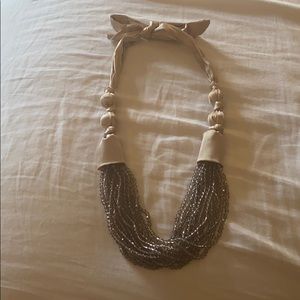 Silk and beaded necklace